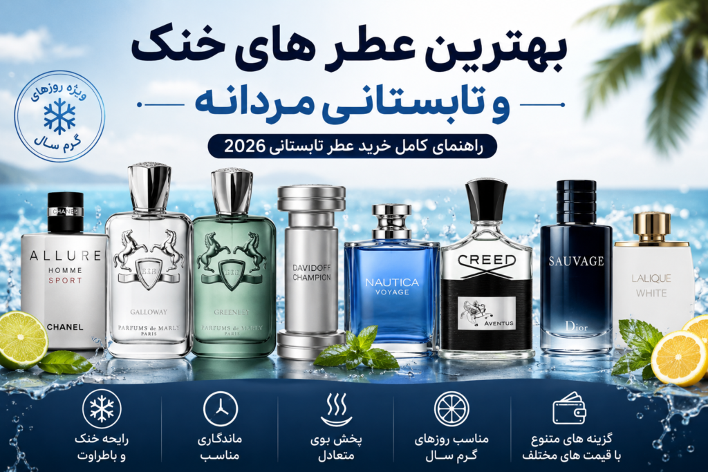 عطرهای خنک و تابستانی مردانه